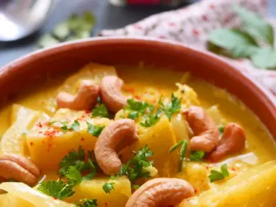curry d’ananas au lait de coco