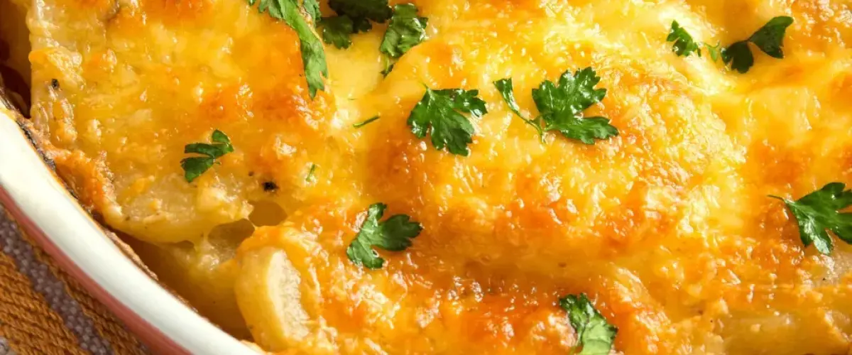 Gratin d'igname aux lambis