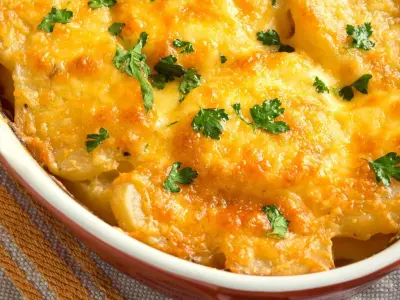 Gratin d'igname aux lambis