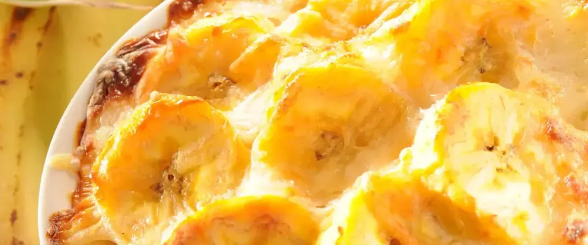 gratin de banane jaune
