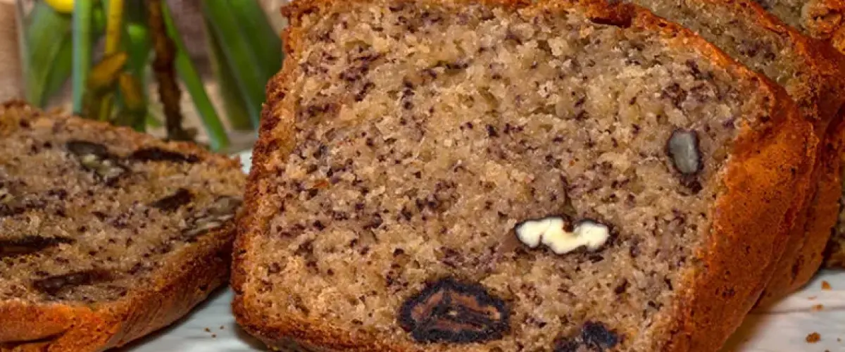 Gâteau banane & noix de pécan