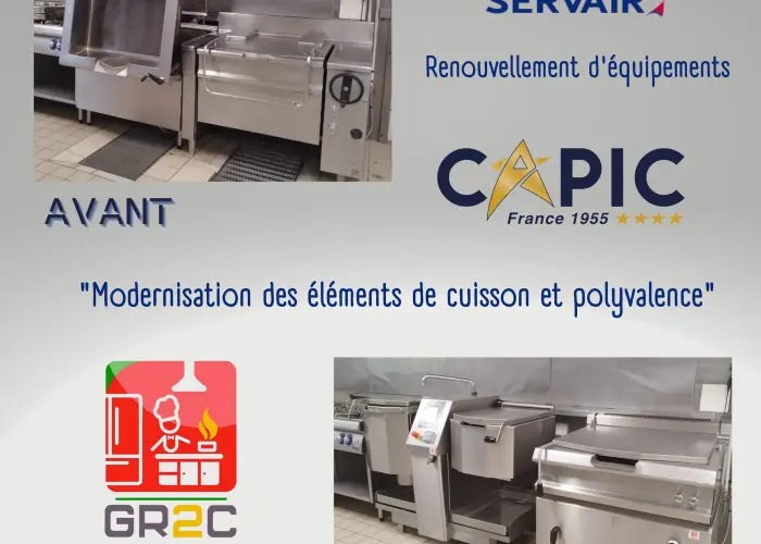 Modernisation des éléments de cuisson et polyvalence