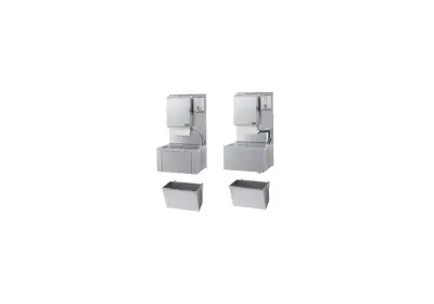 Station lave mains : Cuve emboutie rectangulaire   400 x 250 x 140 mm