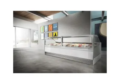 vitrine de la crème glacée : marque Frigomeccanica