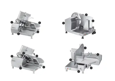 Trancheur à jambon : MAJOR SLICE   GRAVINOX   Tout en inox