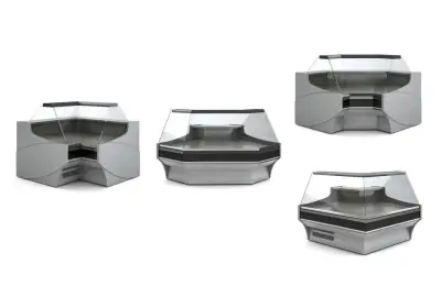 Modèles de vitrines d'angles