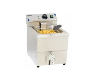 Friteuse électrique avec vanne de vidange 8 littres