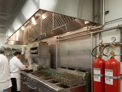 Système d’extinction automatique d’incendie pour cuisine professionnelle