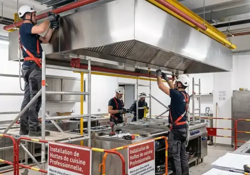 Installation de hottes de cuisine professionnelle gr2c
