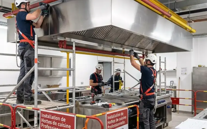 Installation de hottes de cuisine professionnelle gr2c