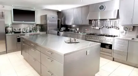 plan inox cuisine de travail